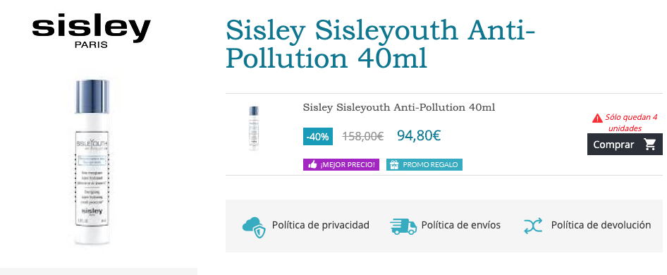 comprar sisleyouth antipolution